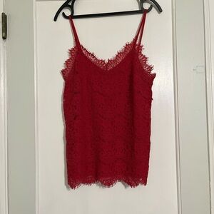 Red Lace Top